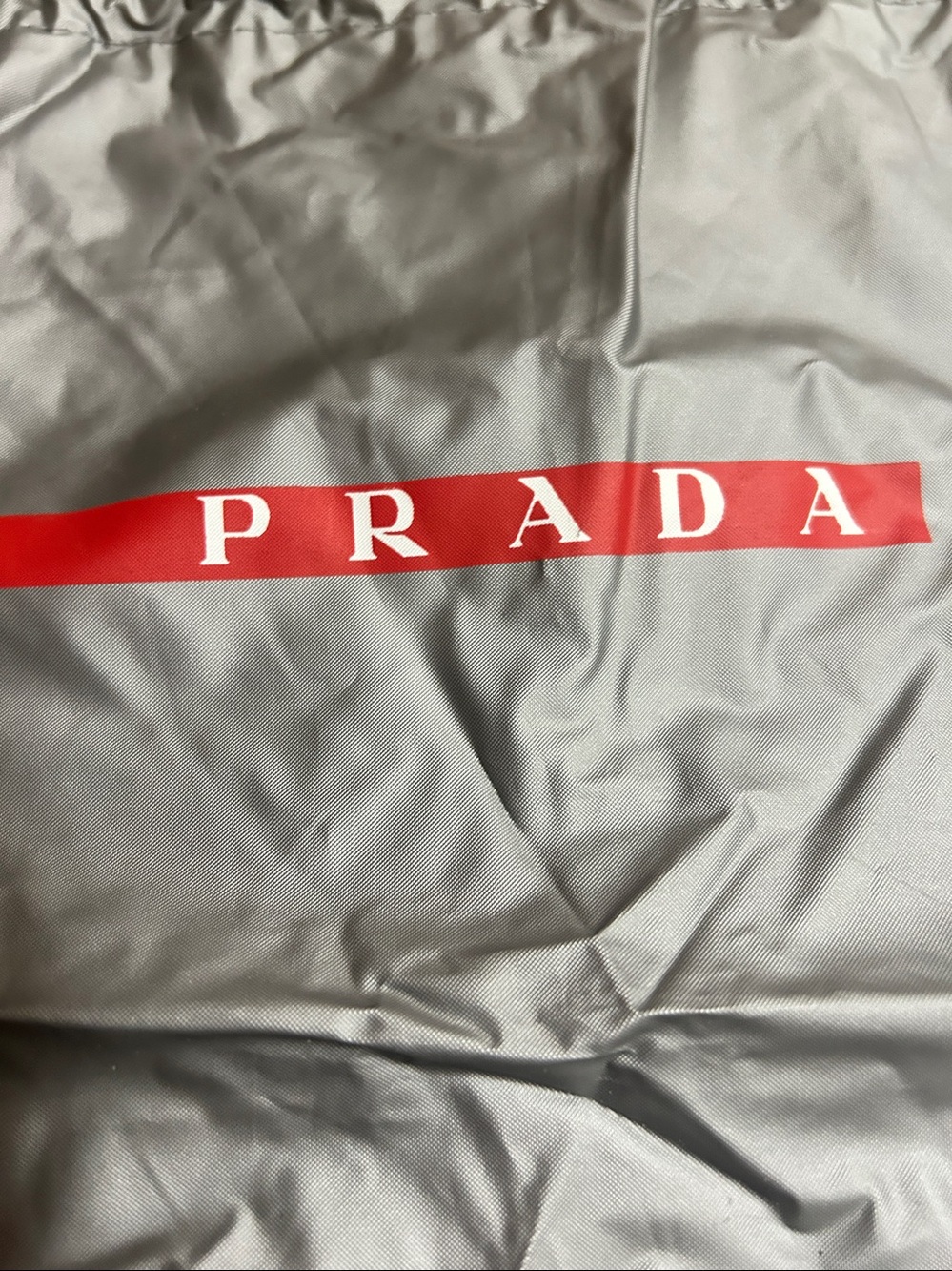 Prada Sport Silver Gray Vinyl Dust Bag - Picture 5 of 5